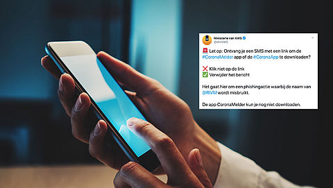 Ministerie waarschuwt voor nep-sms over CoronaMelder