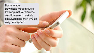 Let op: valse sms van 'ING'!