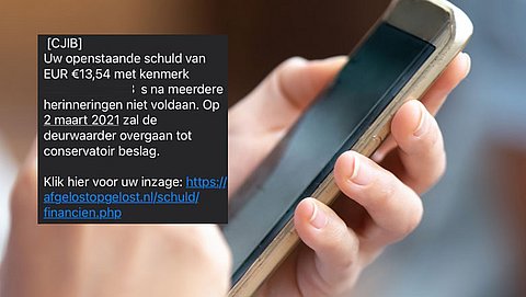 Sms'je over boete van CJIB? Trap er niet in!