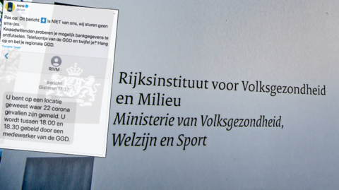 RIVM waarschuwt voor valse sms-berichten over mogelijke coronabesmetting: 'Ga er niet op in!'