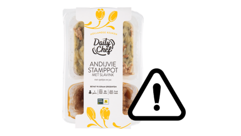 Allergenenwaarschuwing voor Daily Chef Andijviestamppot