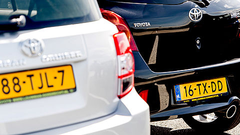 Nieuwe cijferlettercombinaties bij kentekens auto's