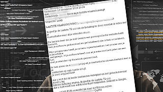 Let op: 'porno-afpersingsmail' is nep