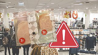 Veiligheidswaarschuwing HEMA: kipgehakt in verpakking gebraden kipfilet