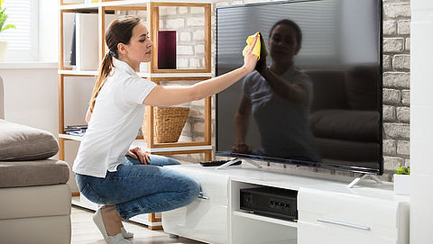 Schoon tv-scherm: zo doe je dat