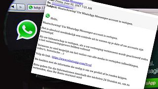 Valse mail: 'Waarschuwing! Uw WhatsApp Messenger-account is verlopen'
