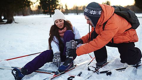'Pas op voor knieblessure tijdens wintersport'
