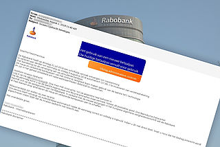 'Rabobank' mailt over bevestiging incasso-opdracht