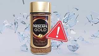 Glas- en kunststofsplinters aangetroffen in oploskoffie Nescafé Gold-namaak