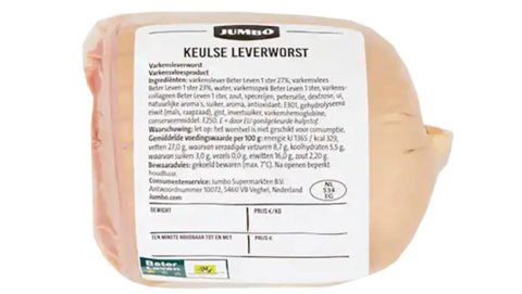 Terugroepactie Jumbo: leverworst bevat mogelijk gevaarlijke bacterie