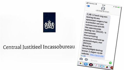 Nieuwe truc: nepboete CJIB via sms