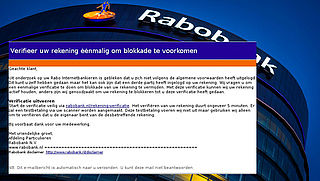Phishingmail 'Rabobank' over geblokkeerde rekening