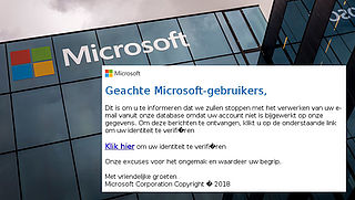 Valse mail van 'Microsoft' over geblokkeerd mailaccount