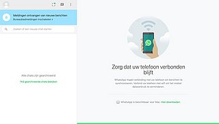 Nieuwe versie WhatsApp Web in de maak