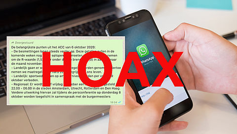 WhatsApp-bericht ontvangen over nieuwe maatregelen? Let op, dit is nep
