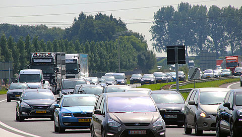 Wisselstroken zorgen voor minder file richting Efteling
