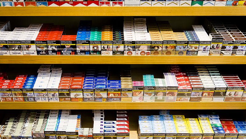 Uitstalverbod tabak niet later van kracht