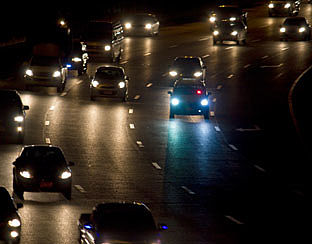 Automobilist slaperig achter stuur