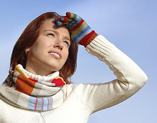 Onbeschermd in de winterzon
