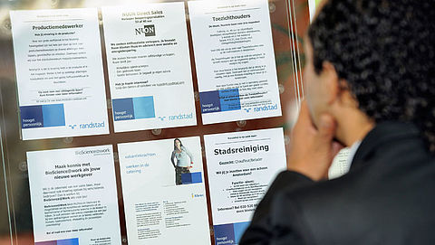 Aantal werklozen in Nederland is verder gedaald