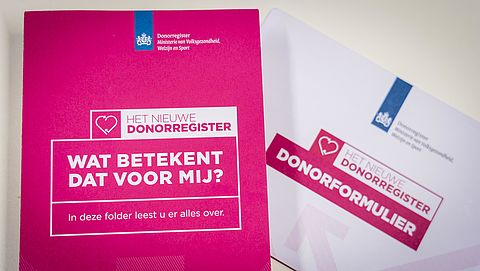 Overheid gaat laatste herinneringen donorregistratie per brief versturen