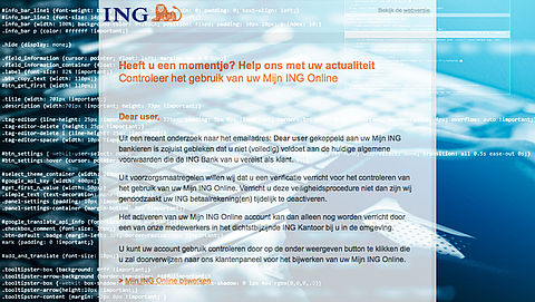 Pas op voor phishingmail van 'ING' over Algemene Voorwaarden