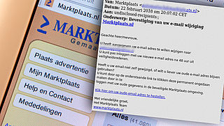 Trap niet in phishingmail van 'Marktplaats'