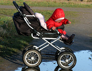 Baby's te dik door te weinig beweging