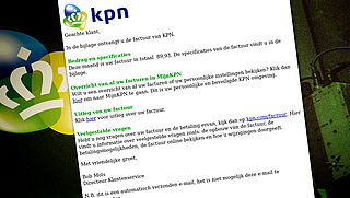 Pas op voor mail over factuur van 'KPN'!