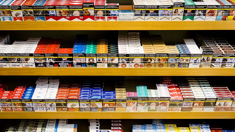 Supermarkten mogen vanaf 2024 geen sigaretten meer verkopen