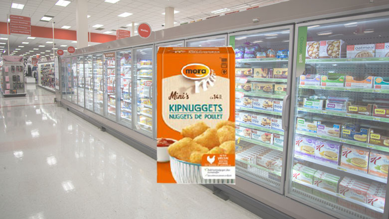 Mora roept kipnuggets terug: verkeerd product in verpakking