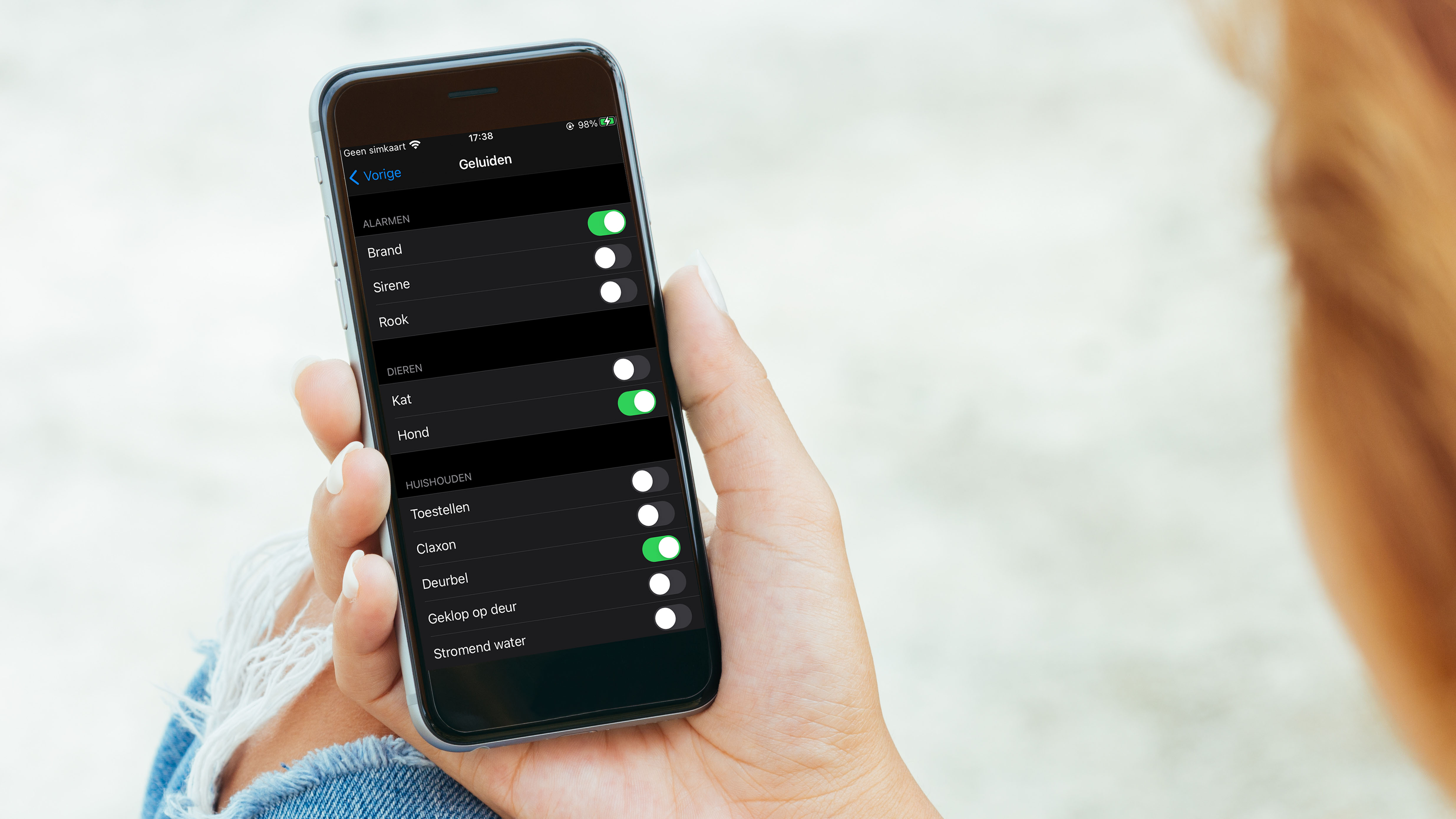 Bepaal zelf welke geluiden je iPhone moet herkennen. Bepaal zelf welke geluiden je iPhone moet herkennen.