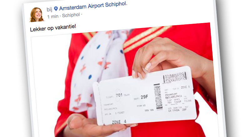 Let op: deel geen foto van je boardingpass op sociale media!