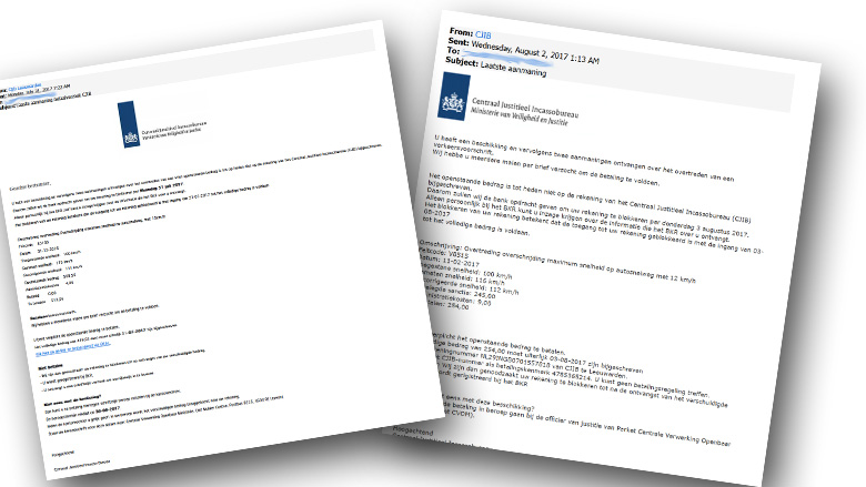 Let op: valse mails over boete van 'CJIB' in omloop!
