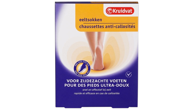 Kruidvat roept eeltsokken terug vanwege productiefout