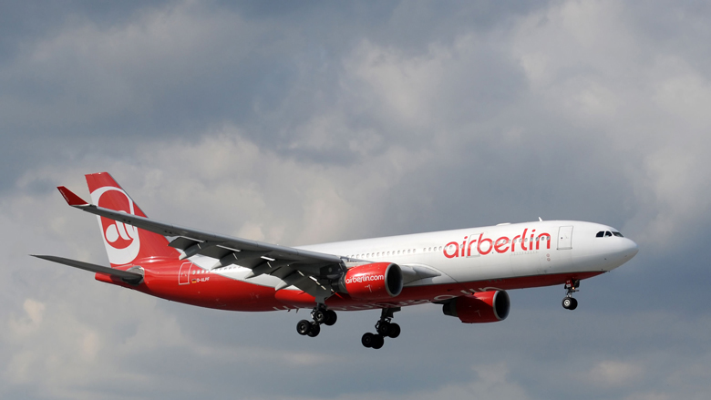 Laatste vlucht failliet Air Berlin 28 oktober