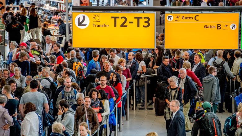 Schiphol verwacht 3 miljoen reizigers in herfstvakantie