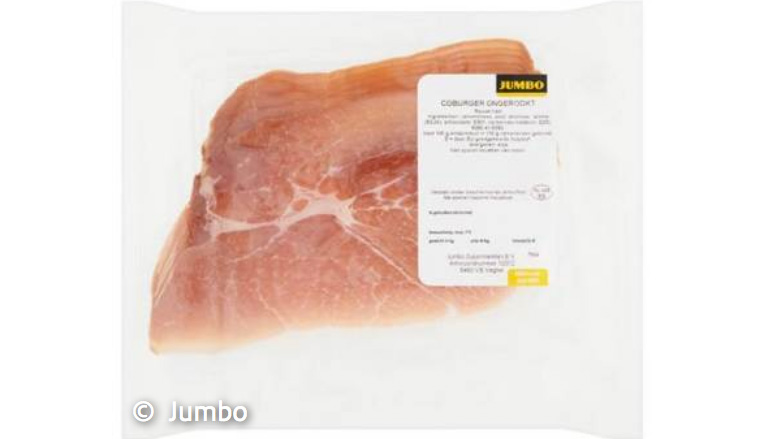 Risico op salmonella in ham van Jumbo