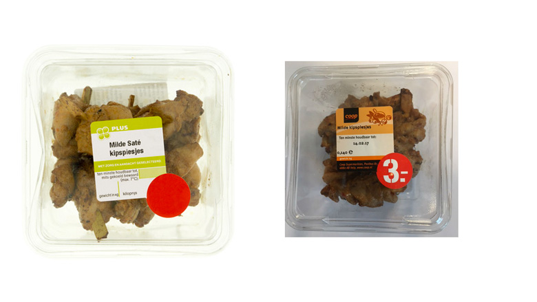 Kipspiesjes van diverse supermarkten teruggeroepen