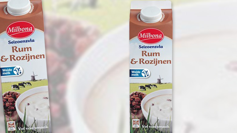 Rum/rozijnenvla kan bitterkoekjesvla zijn