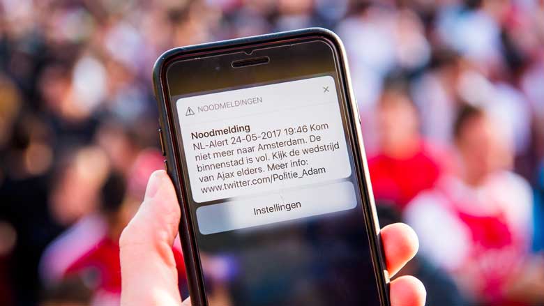 NL-Alert zes keer verstuurd, politie zegt sorry