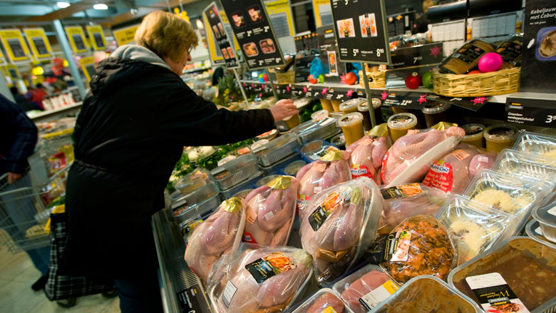 Steeds minder plofkalkoenen in supermarkten