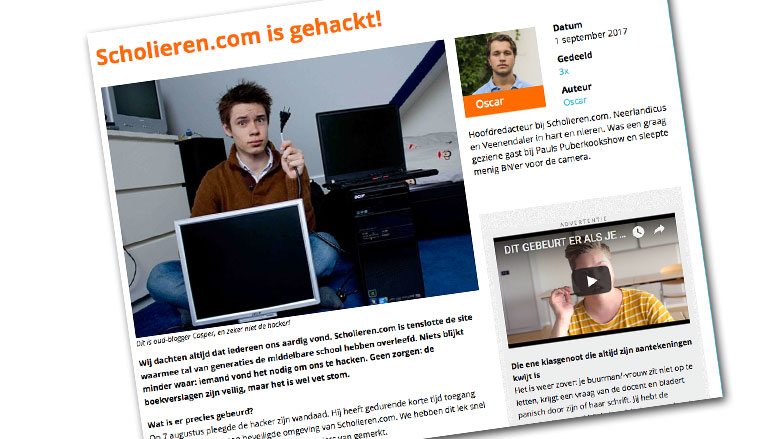 Scholieren.com gekraakt