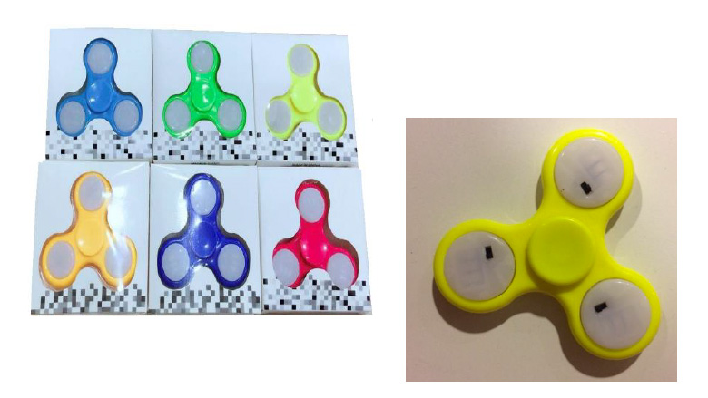 Gevaarlijke lichtgevende spinners teruggeroepen