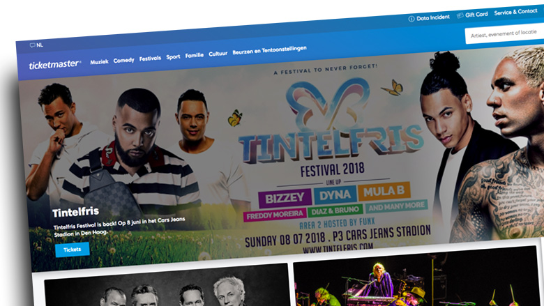 Datalek bij Ticketmaster