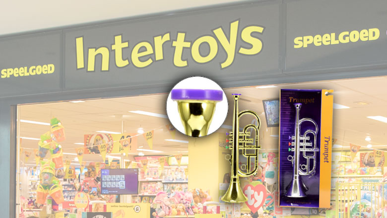 Speelgoedtrompet van Toi-Toys niet veilig voor kleine kinderen