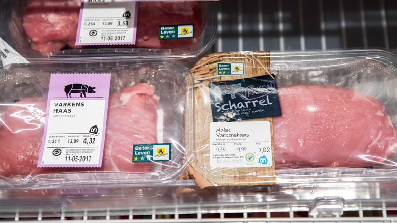 Koper varkensvlees bereid te betalen voor informatie over dierenwelzijn