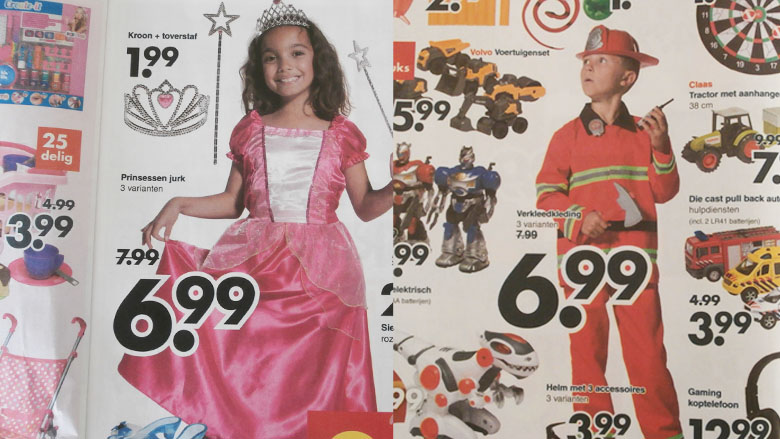 'Laat kind voor jongens- of meisjesspeelgoed kiezen, niet de fabrikant'