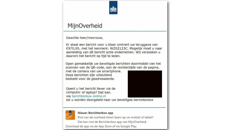Valse e-mail Belastingdienst Valse e-mail Belastingdienst