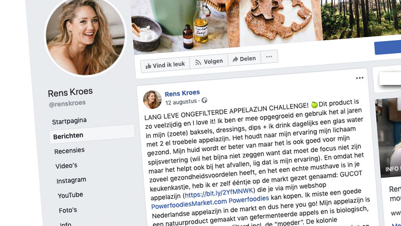 Rens Kroes vindt azijn 'wondermiddel', Radar checkt: 'onzin'